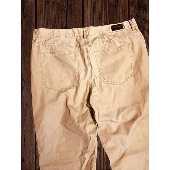 Michael By Michael Kors Men’s Size 36/32 Tailored Fit Khaki Pants • Relaxed - Picture 10 of 14